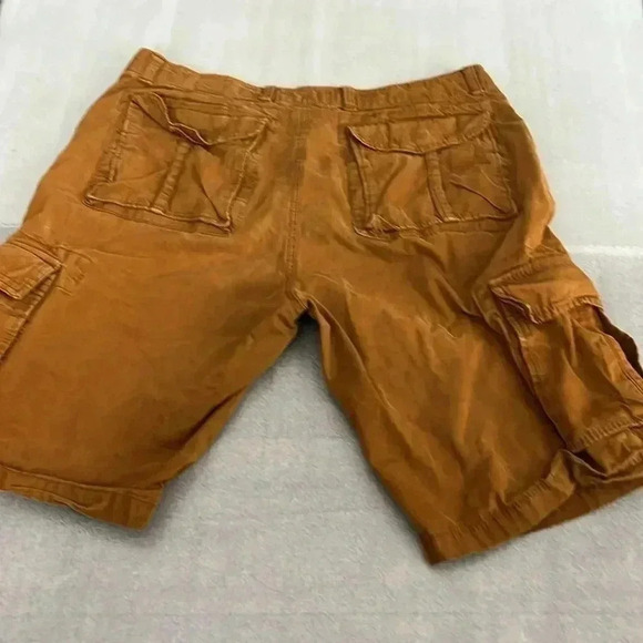 [36]The Cabostyle Relax Cotton  Yellow Brown Cargo Short- Made in Mexico - Picture 8 of 9